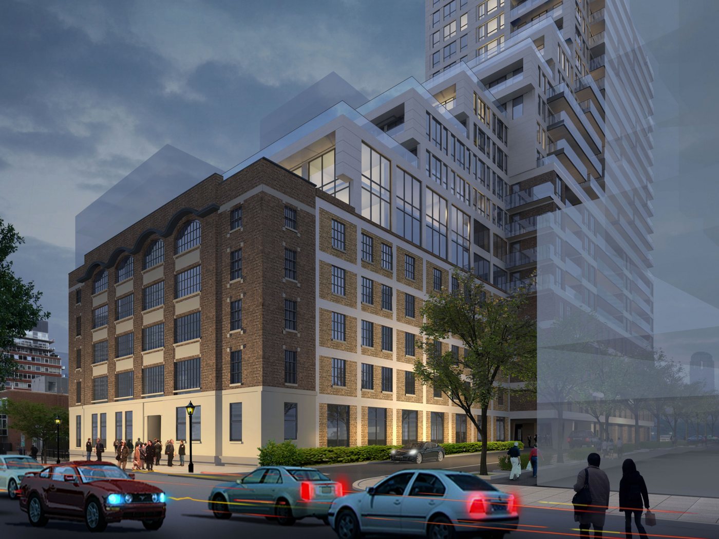 L'hôtel Moxy Ottawa Downtown vu de la rue